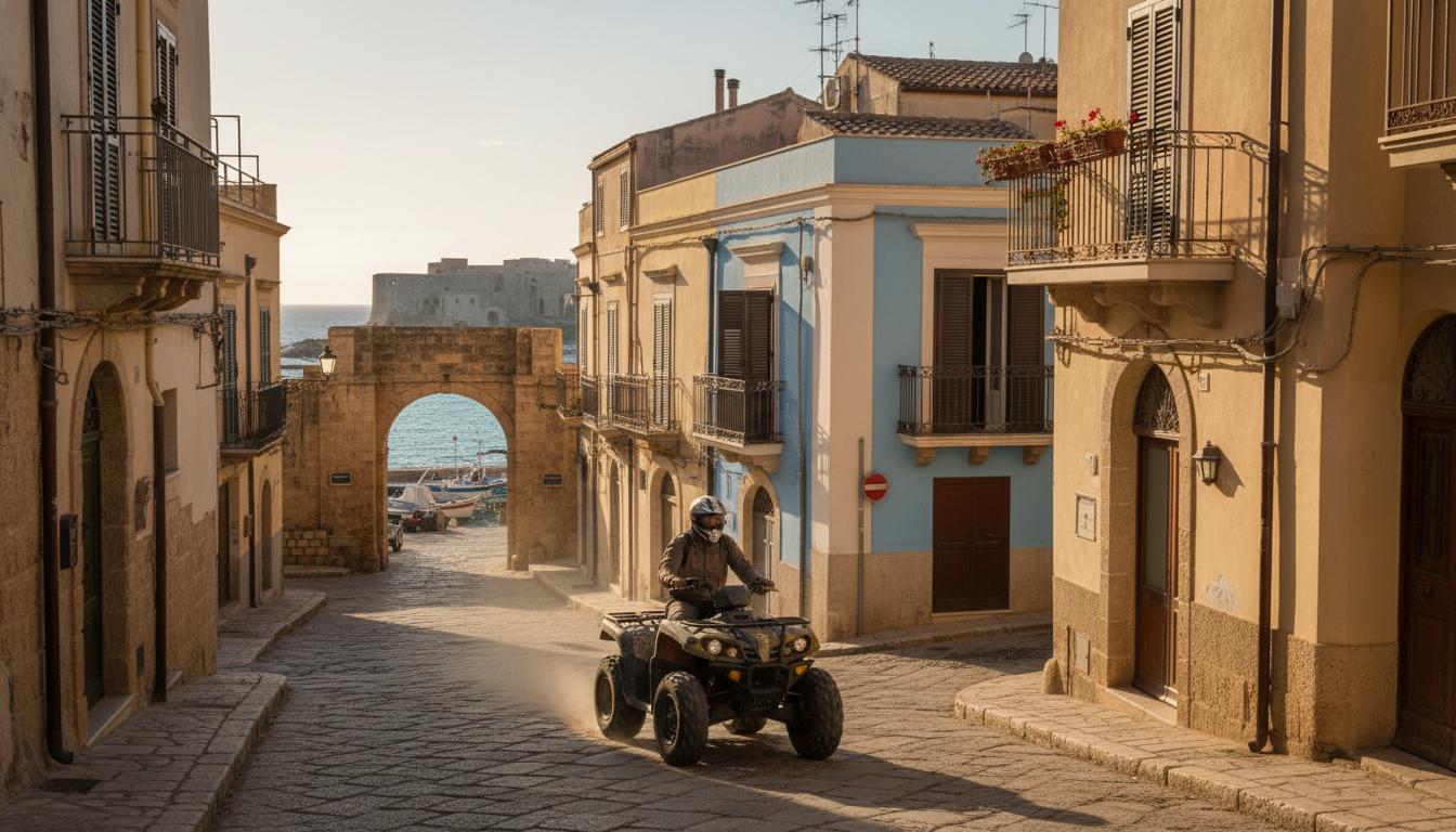 Quad nelle strade di Castellammare